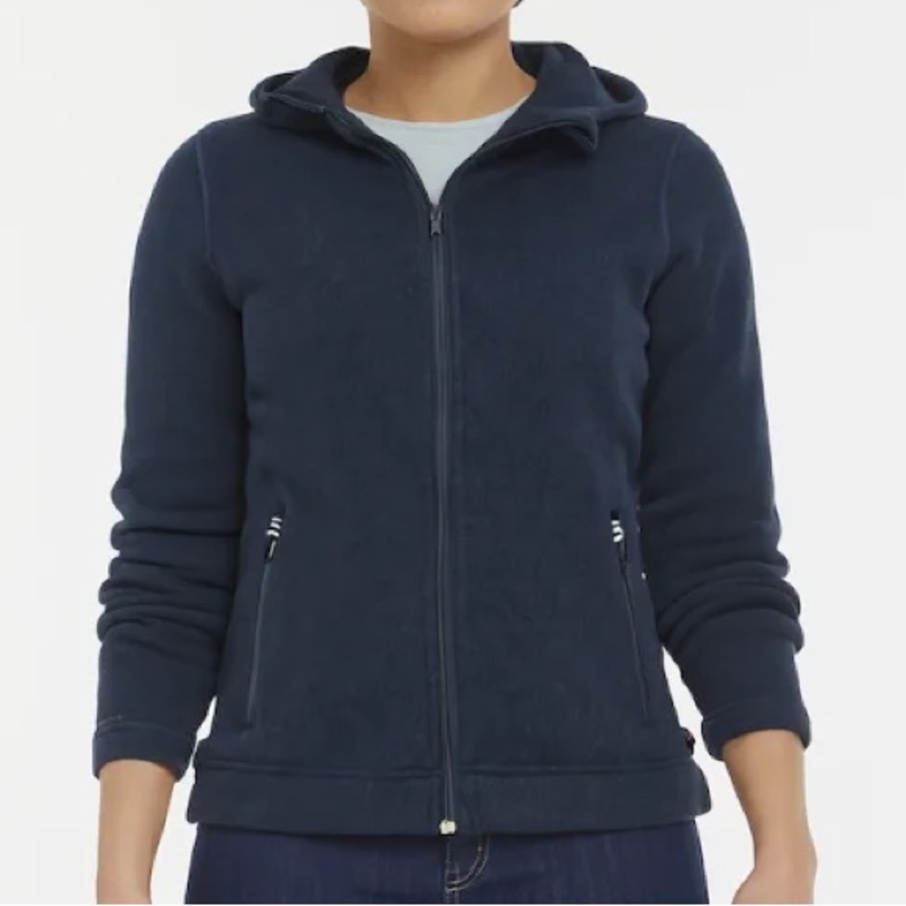 STIO Women’s Sweetwater Fleece Full Zip Hoodie Mountain Shadow Heather Blue XS